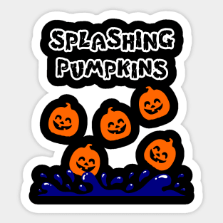 Splashing Pumpkins Sticker